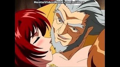 Hot anime redhead enjoys sex toy - 6 min