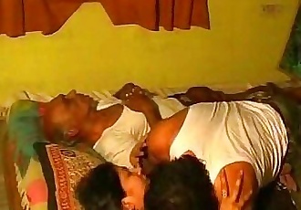 wife cheats her old age husbend wile sleeping - 4 min