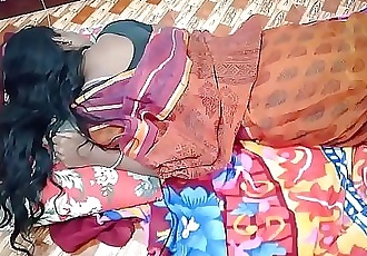 indian House wife sharing bed with her Husband friend when his husband deeply sleeping 10 min