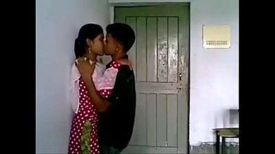 Hot Couple Kissing In Classroom - 43 sec