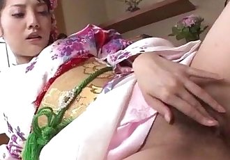 Horny Rei Mizuna loves touching her moist vagina - 12 min